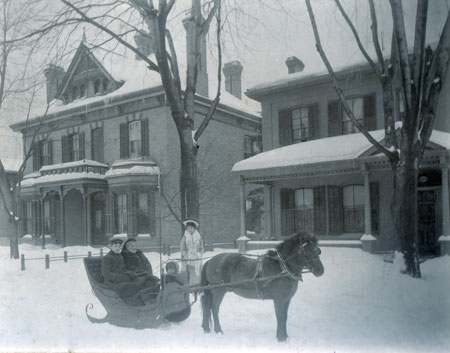 Mary Ann Tanton sleigh riding