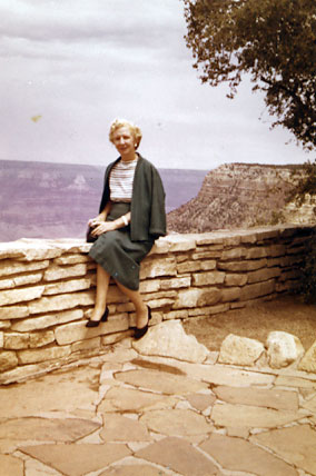 Isobel Parry on vacation in Arizona on the way to California